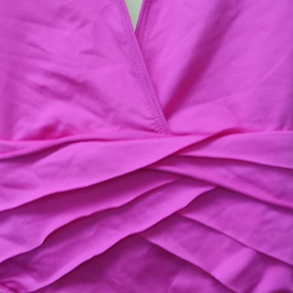 NWOT Gamiss Deep V Halter Swimsuit - Picture 5 of 6